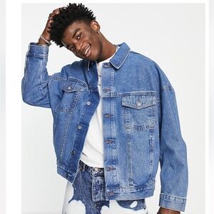 NEW ASOS DESIGN BLUE OVERSIZED DENIM JACKET S